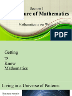 The Nature of Mathematics: Section 1