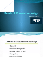 Product & Service Design by Abdullah Athar