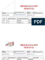 Programación Semanal Sociales Cuarto