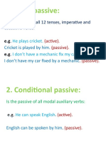 Main Passive:: Is The Passive of All 12 Tenses, Imperative and Causative Verbs