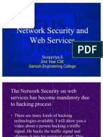 Network Security and Network Security and Web Services Web Services