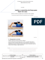 21 alongamentos e exercícios de força para fazer em casa 04