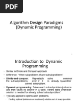 Algorithm Design Paradigms (Dynamic Programming)