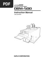 DBM 500 Instruction