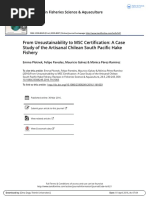 From Unsustainability To MSC Certification: A Case Study of The Artisanal Chilean South Pacific Hake Fishery