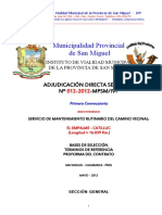 Municipalidad Provincial de San Miguel: Adjudicación Directa Selectiva #-Mpsm/Ivp