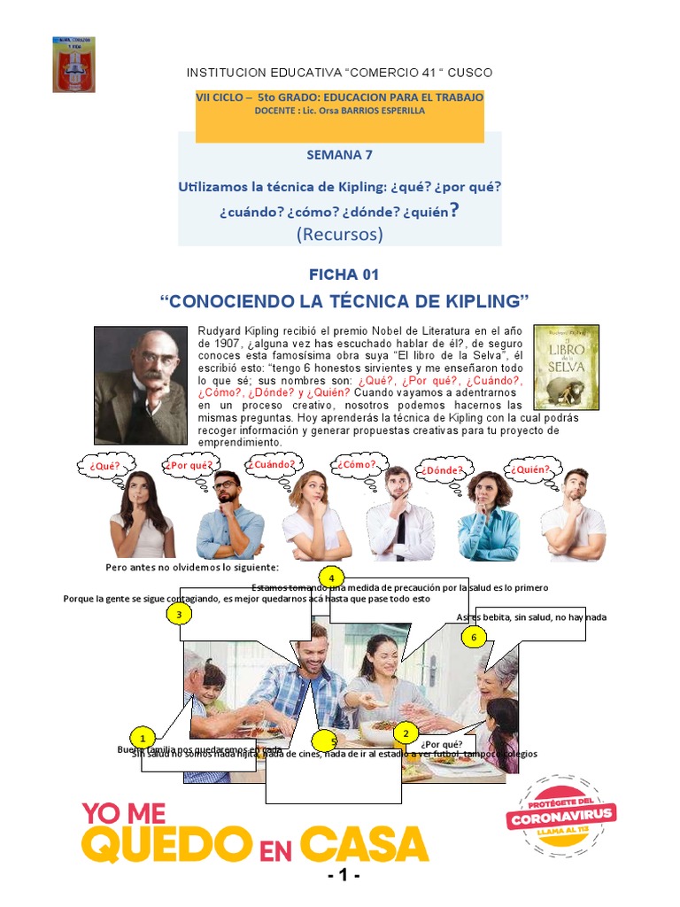 Aplicando la Técnica de Kipling | PDF | Rudyard Kipling