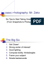 Basic Photography: Mr. Zeko: Six Tips To Start Taking Great Photos (From Snapshots To Photographs)