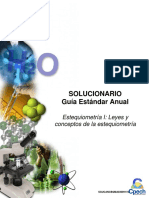 Solucionario Guía Estequiometría I. Leyes y Conceptos de La Estequiometría