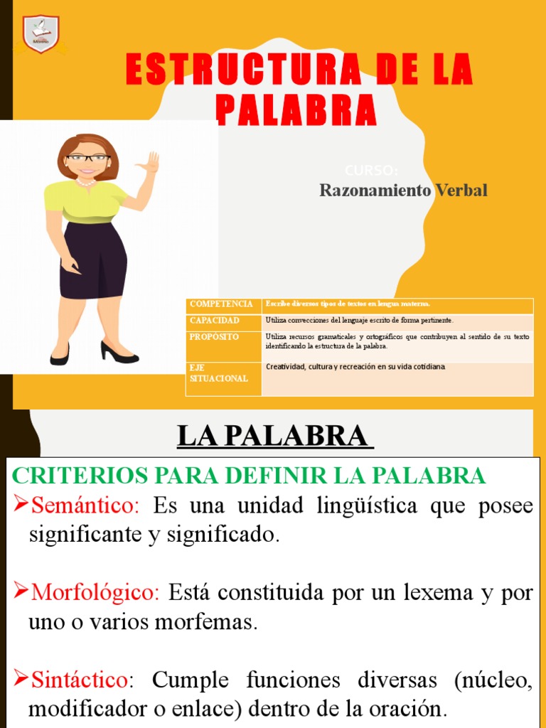 Estructura de La Palabra - 5° | PDF | Palabra | Numero Gramatical