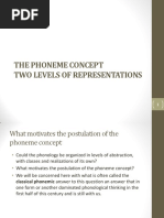 The Phoneme Allophones Distribution - Lecture Notes