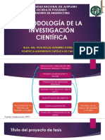 Metodología de La Investigación Científica - Arquitectura PDF