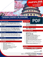 PACKAGES - 4D3N Taiwan Cherry Blossoms (12-11-2019)