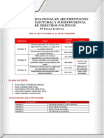 Ficha Curso Internacional en Argumentación Jurídica Electoral y Jurisprudencia Sobre Derechos Políticos 1 PDF