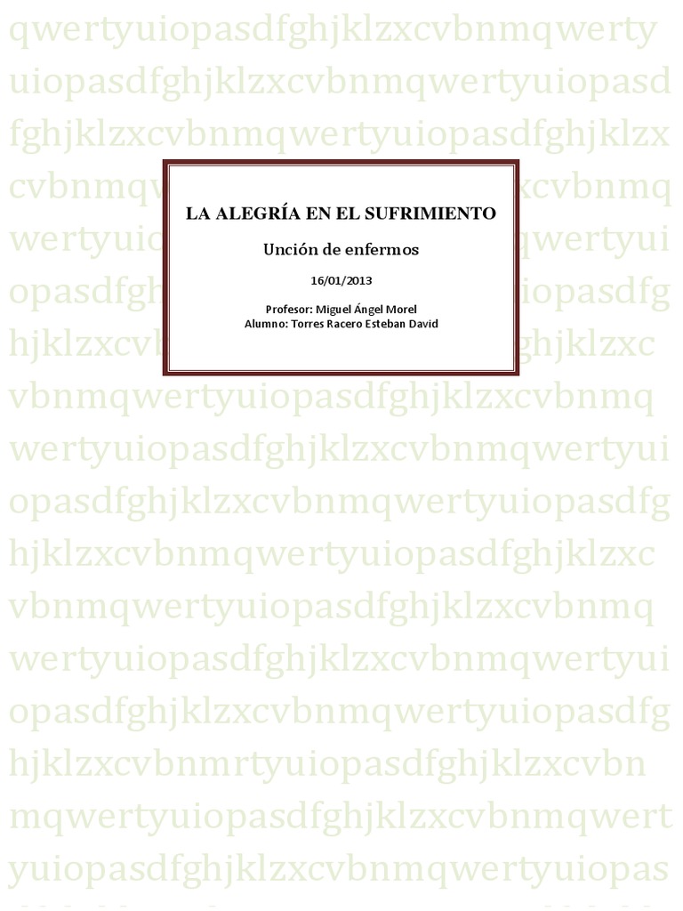 Alegría y Sufrimiento en la Fe Cristiana | PDF | Libro de trabajo ...