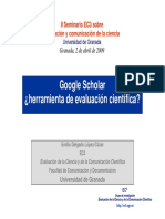 Delgado Lopez-CozarE-Google Scholar Herramienta Evaluacion Cientifica PDF