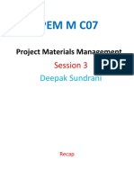 PEM M C07 Materials Planning and Purchasing Management