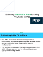 Estimating by Using Volumetric Method: Initial Oil in Place