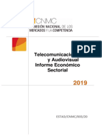 Telecomunicaciones y Audivisual Informe Económico Sectorial