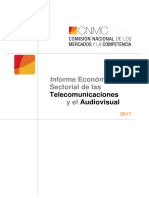 Informe Telecos y Audiovisual 2017