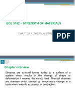 Ece 3162 - Strength of Materials: Chapter 4. Thermal Stress