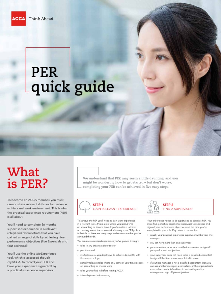PER Quick Guide PDF | PDF | Accountant | Experience