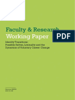 2007 - Ibarra - WP - Identty Transitions - Possible Selves, Liminality and The Dynamics of Voluntary Career Change