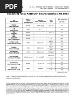 General Q Resin KIBITON Characteristics PB-5903: November 13, 2013