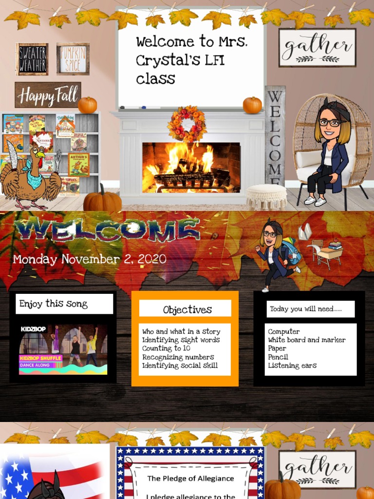 November Monday | PDF | Language Arts & Discipline | Career & Growth