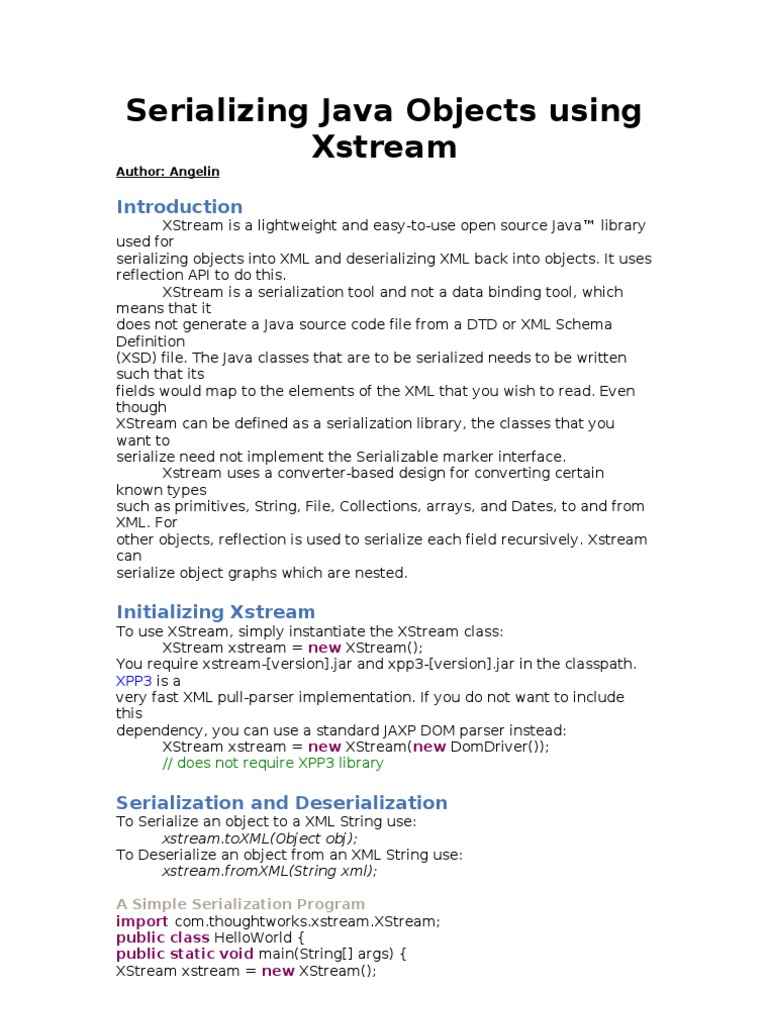 Xstream custom writer