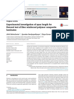 Experimental Investigation of Span Lenght For Flexural Test of Fiber Reinforced Polymer Composite Laminates