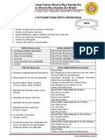 Shorin-Ryu Karate Exam Requirements