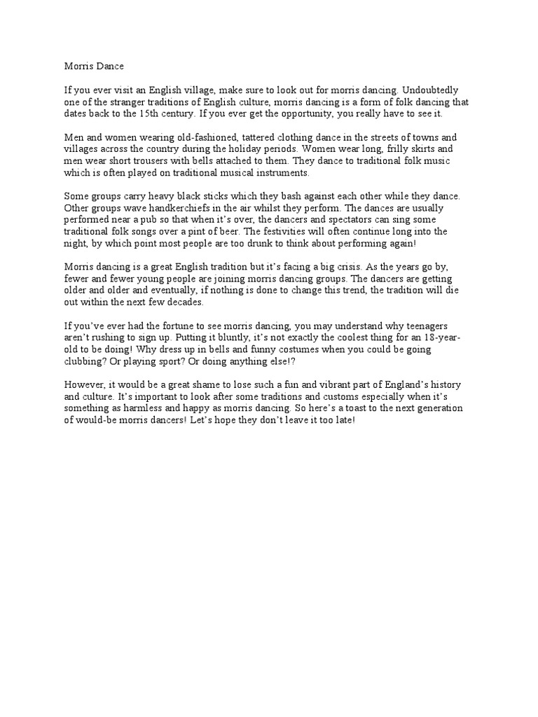 Morris Dance PDF