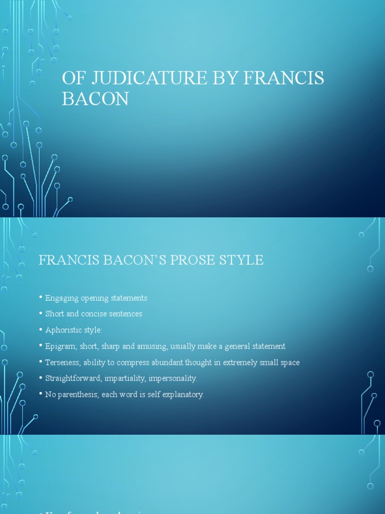 Of Judicature by Francis Bacon | PDF | Judiciary (System Of Justice ...