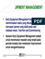 Early Equipment Management