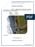 INFORME TOPOGRAFICO SAN VICENTE