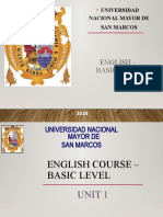 English - Basic Level: Universidad Nacional Mayor de San Marcos