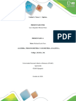 Unidad 1. Tarea 1 - Álgebra PDF