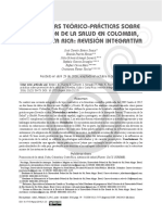 Comparativo promoción de la Salud Colombia, Costa Rica y Cuba