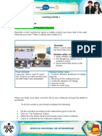 Learning Activity 1 Evidence: Safety Rules NAME: Daniel Andres Perdomo Sanchez