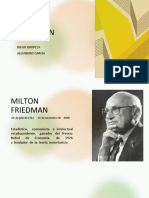 Milton Friedman teoría monetarista