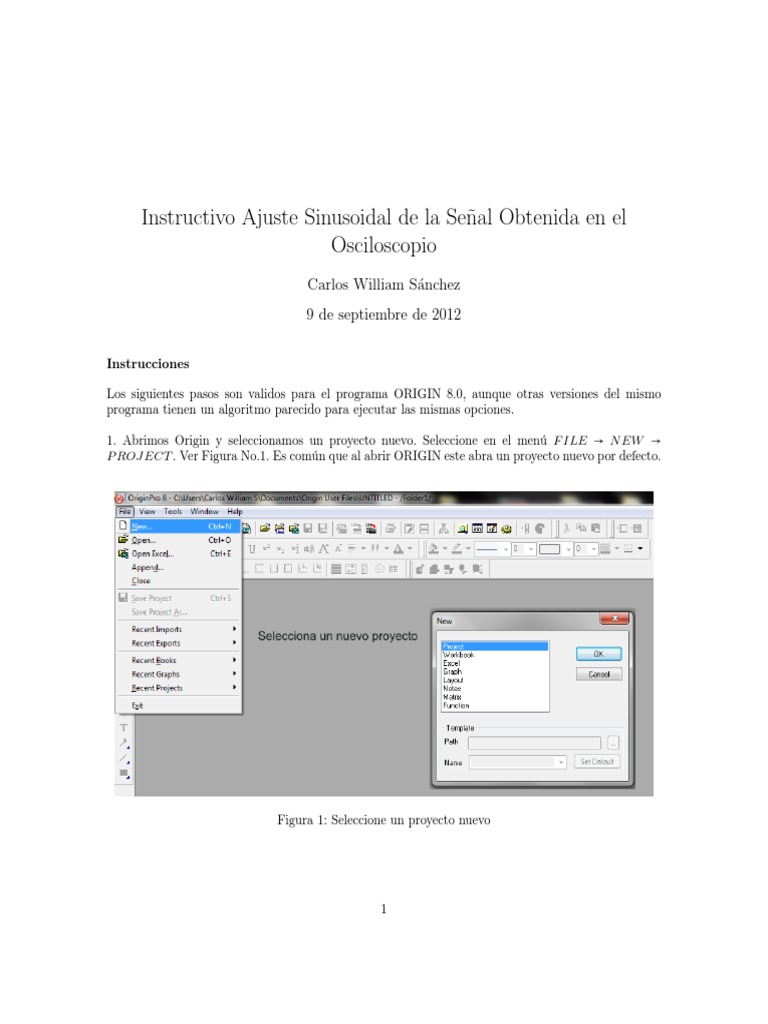 Ajuste Sinusoidal en Origin 8.0 | PDF | Enseñanza de matemática | Science
