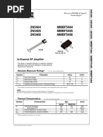 2N5484 2N5485 2N5486 MMBF5484 MMBF5485 MMBF5486: N-Channel RF Amplifier