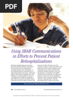 Using SBAR Communications in Efforts To Prevent.8