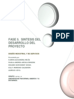 FASE 5 - Diseño Industrial y de Servicios