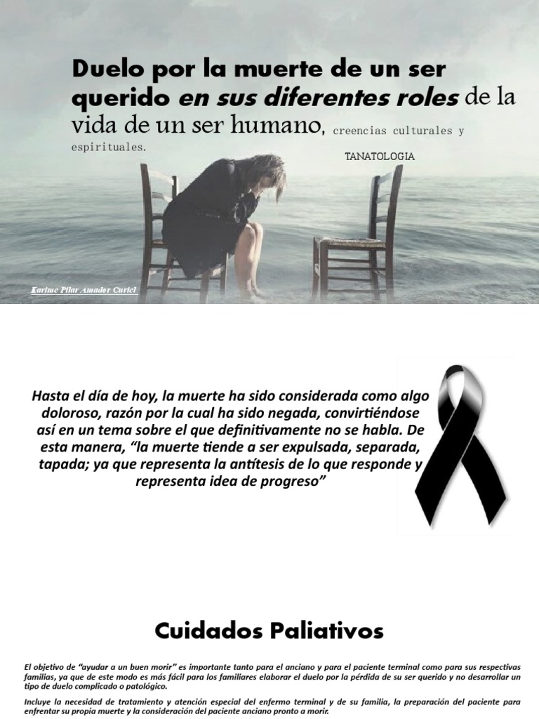 Duelo por la muerte de un ser querido | PDF | Enfermedad terminal | Dolor