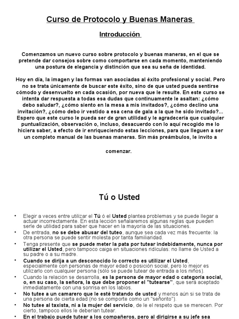 Guia de Protocolo y Buenas Maneras PDF Boda Vino