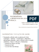 Tema 5 - Matrimonio na Dimensão da Aliança e da Graça