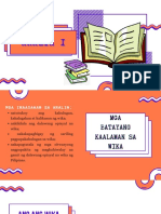 Mga Batayang Kaalaman Sa Wika PDF