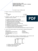 Estatística Descritiva - Exercícios Resolvidos